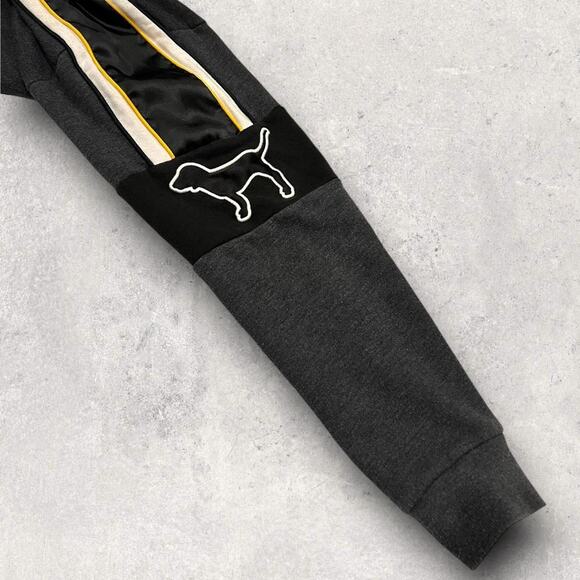 ★ Victoria’s Secret PINK Sherpa Dog Logo Big Print Hoodie ★ - Picture 2 of 8